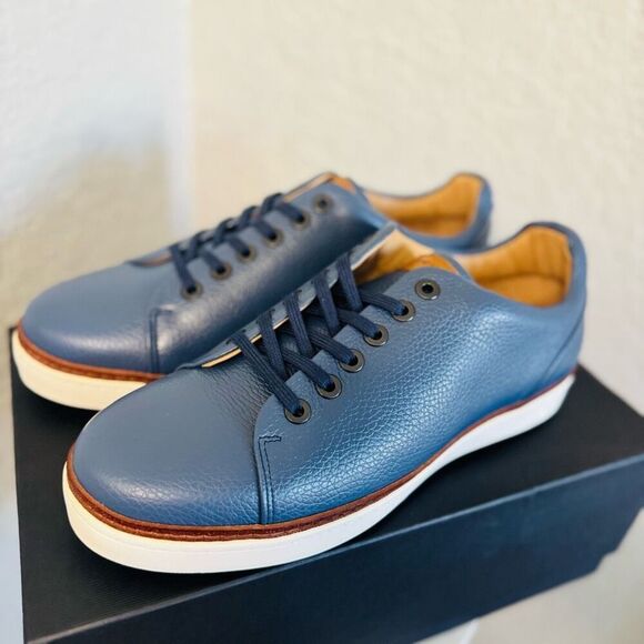 Royal Albartross PONTIAC V2 Spikeles Leather Welt Golf Shoe, Size 11, Blue NWT - Picture 4 of 16